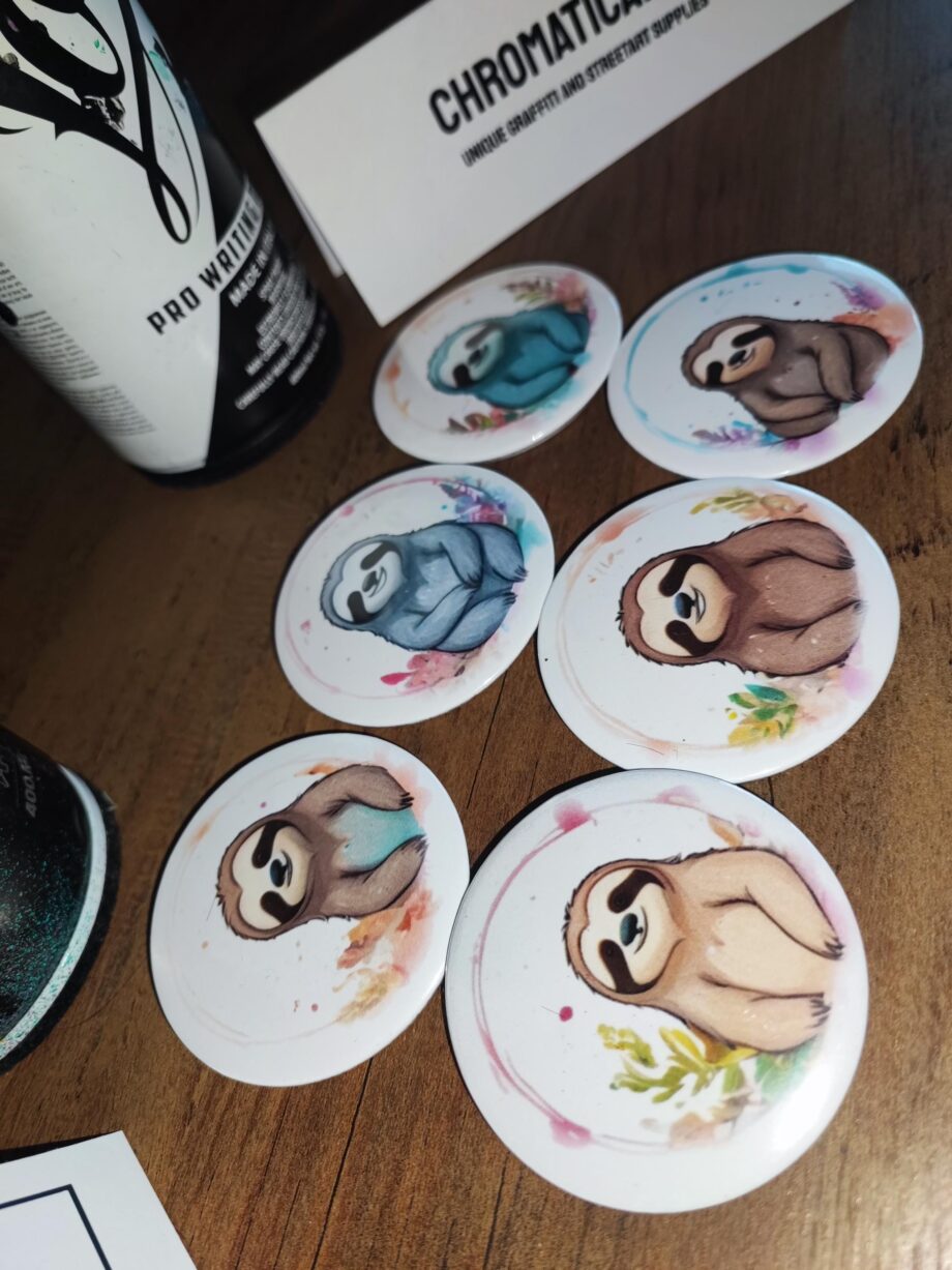 6x Handmade Pastell Badges – Süße Buttons für Kinder & kreative Anlässe | 58 mm | Mit Liebe in Deutschland gemacht