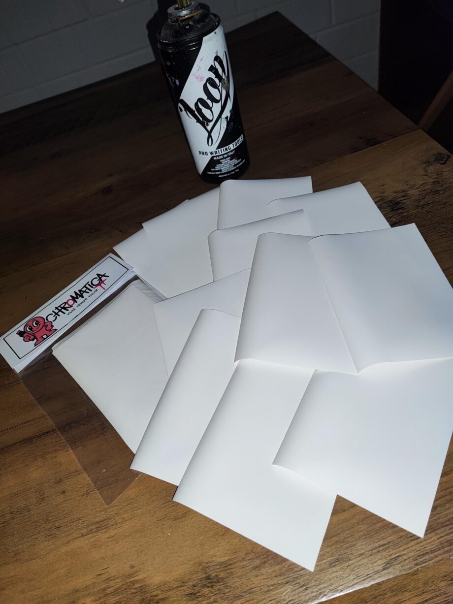 20x Eggshell Sticker A7 – Super Permanent Aufkleber | Extrem haftend & zerstörend beim Abziehen | Graffiti Sticker zum Selbstgestalten
