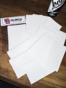 Blank Eggshell Stickers DIN A6