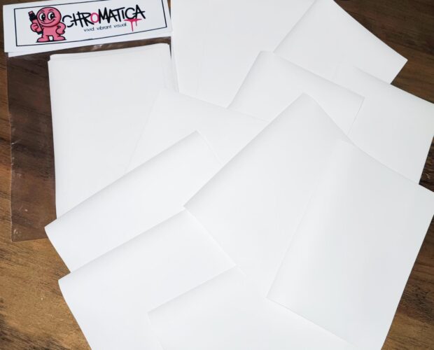 Blank Eggshell Stickers DIN A6