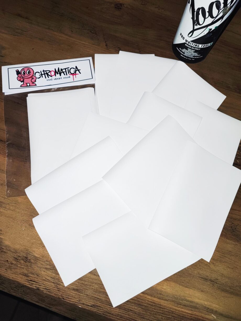 Blank Eggshell Stickers DIN A6
