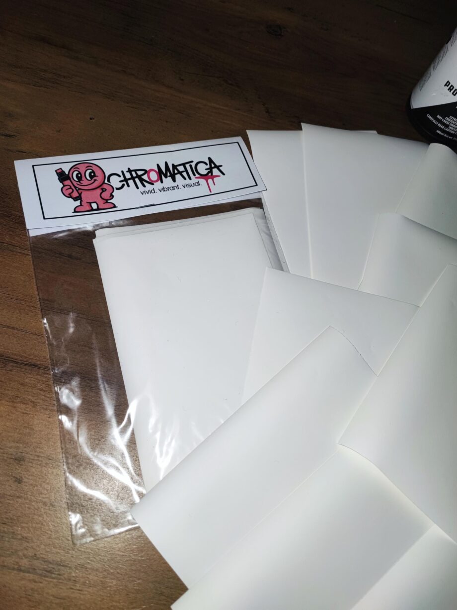 20x Eggshell Sticker A7 – Super Permanent Aufkleber | Extrem haftend & zerstörend beim Abziehen | Graffiti Sticker zum Selbstgestalten