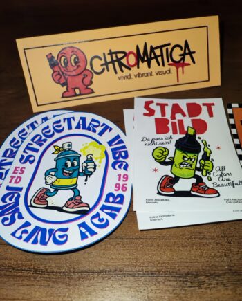 Stadtbild Sticker – Antirassistische Streetart Aufkleber | 20x Political Stickers (5 Designs) | Selfmade & Wetterfest | Vielfalt statt Hass